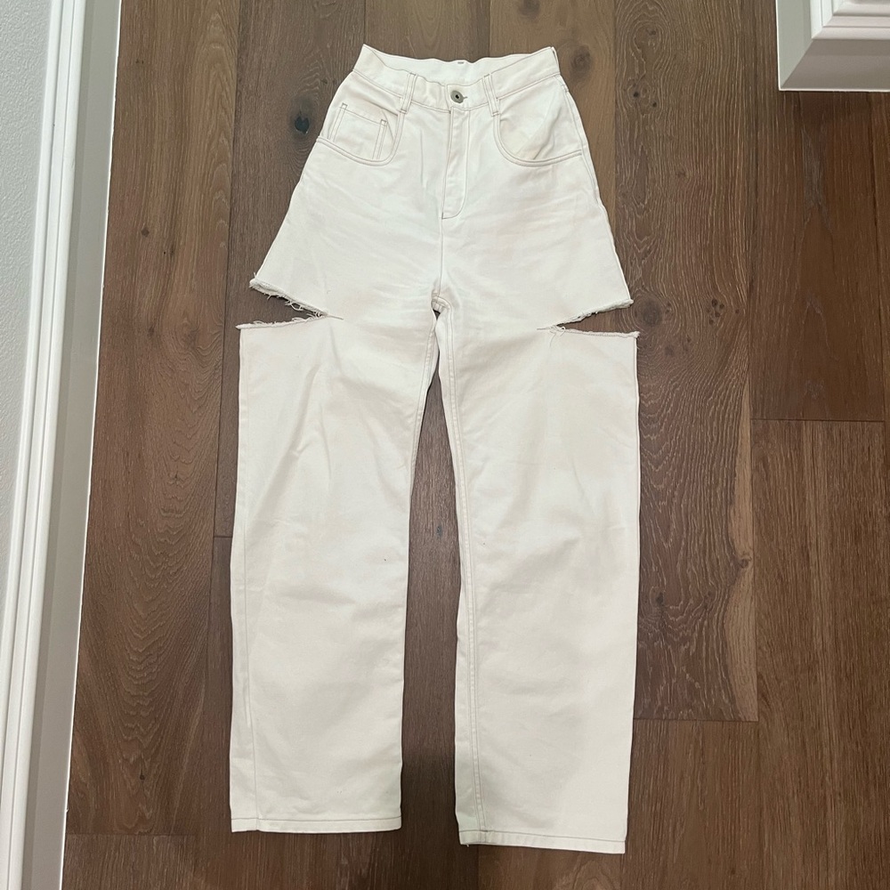 Maison Martin Margiela White Boyfriend Jeans